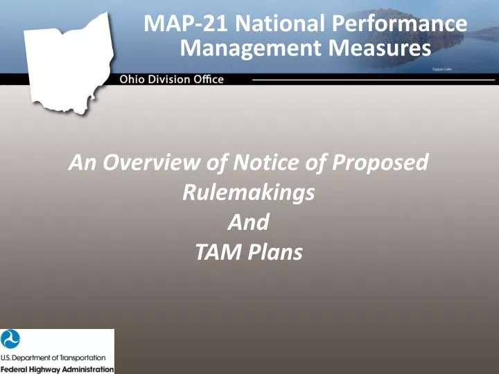 an overview of notice of proposed rulemakings and tam plans
