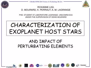 CHARACTERIZATION OF EXOPLANET HOST STARS