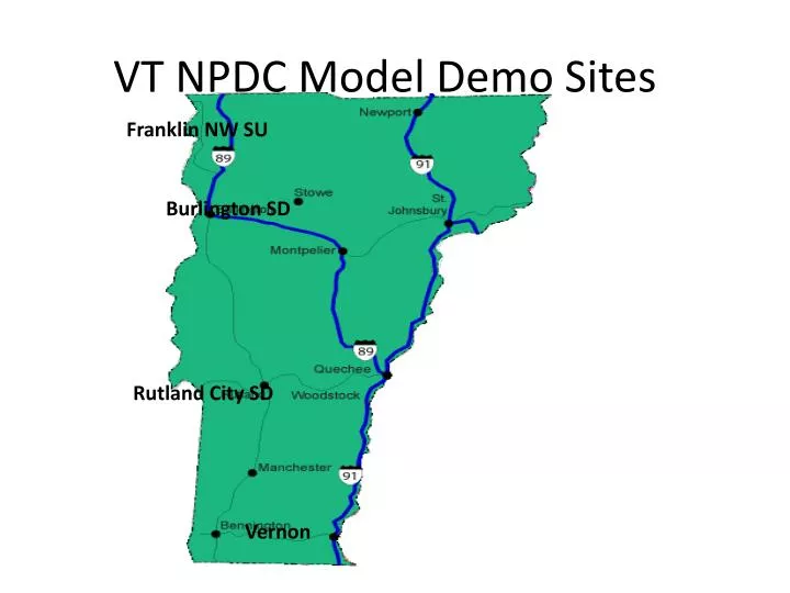 vt npdc model demo sites