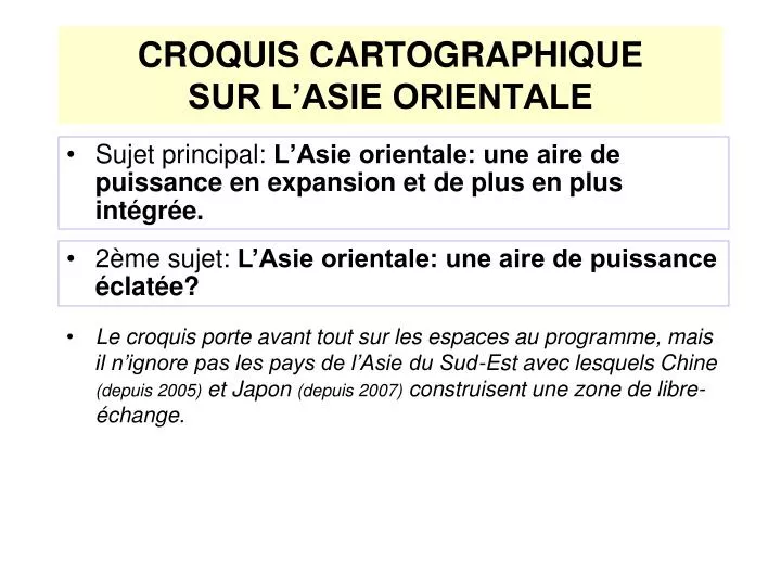 croquis cartographique sur l asie orientale