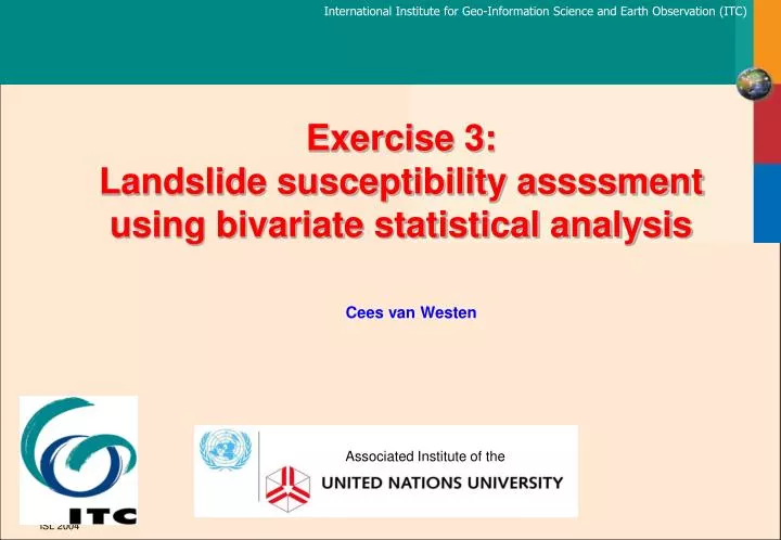 exercise 3 landslide susceptibility assssment using bivariate statistical analysis