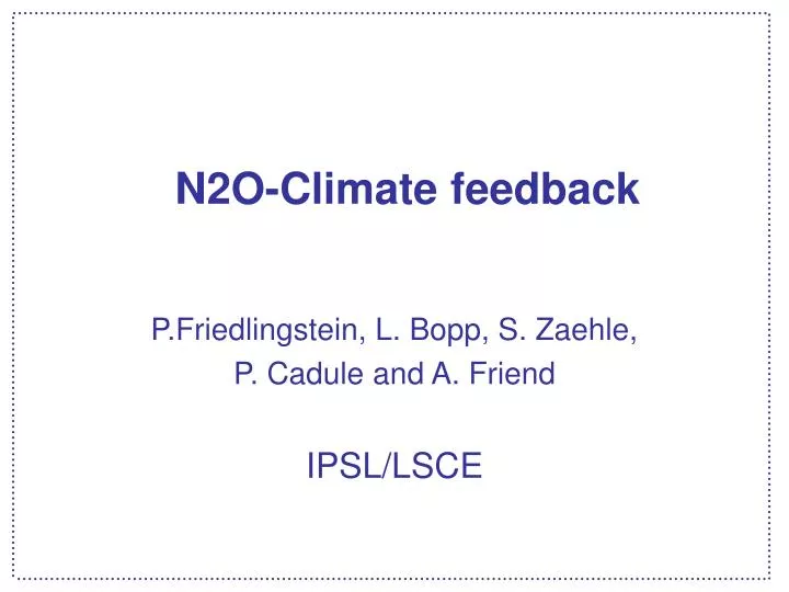 n2o climate feedback