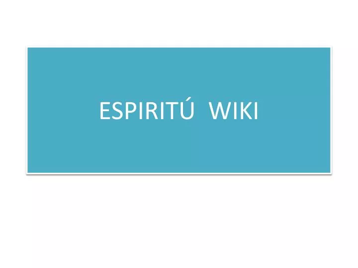 espirit wiki