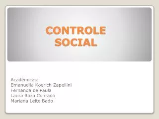 controle social