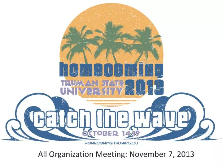 all organization meeting november 7 2013