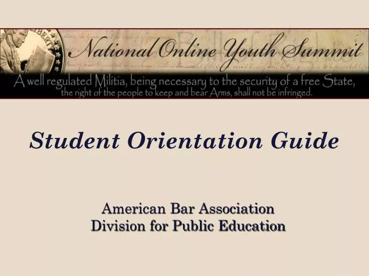 student orientation guide