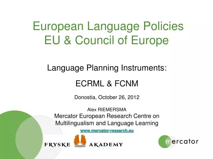 european language policies eu council of europe