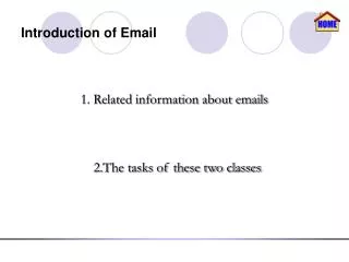 Introduction of Email