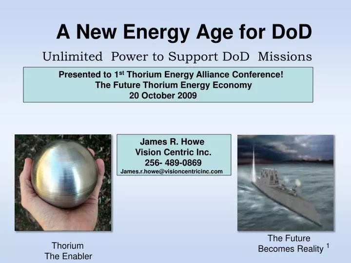 a new energy age for dod