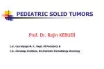 PEDIATRIC SOLID TUMORS - slide 1