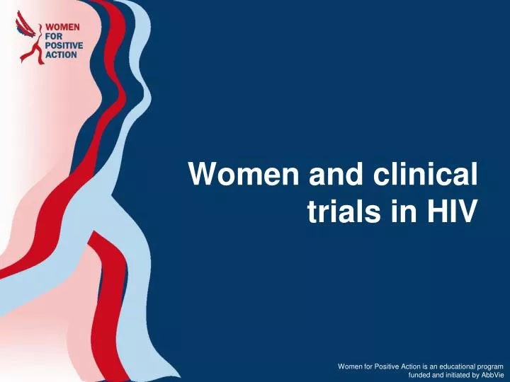 women and clinical trials in hiv