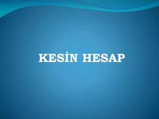 kes n hesap