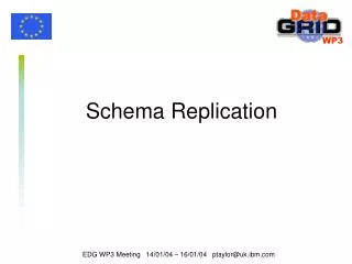 Schema Replication