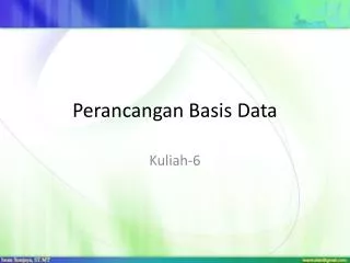 perancangan basis data