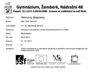 gymn zium amberk n dra n 48 projekt cz 1 07 1 5 00 34 0280 inovace ve vzd l v n na na kole