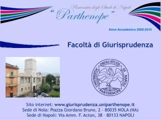 facolt di giurisprudenza