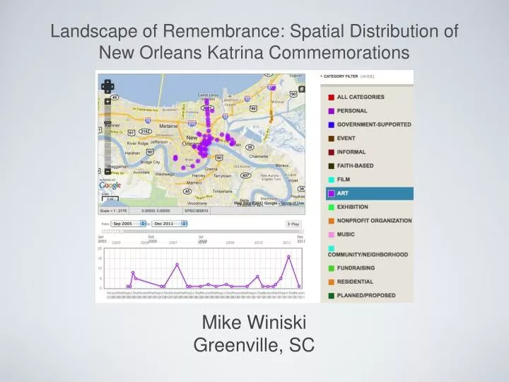 landscape of remembrance spatial distribution of new orleans katrina commemorations