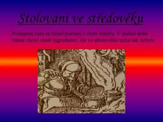 stolov n ve st edov ku