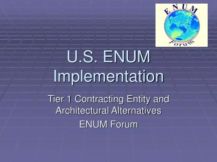 u s enum implementation