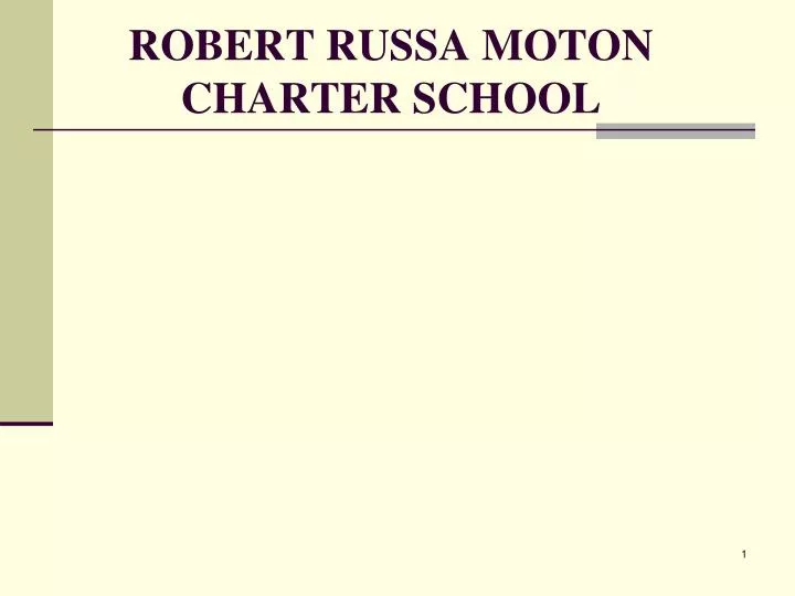 robert russa moton charter school