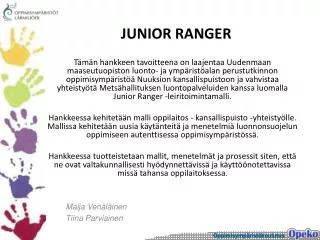 junior ranger