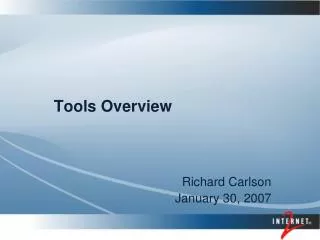 Tools Overview