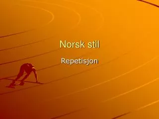 norsk stil