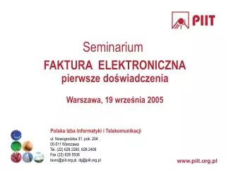seminarium