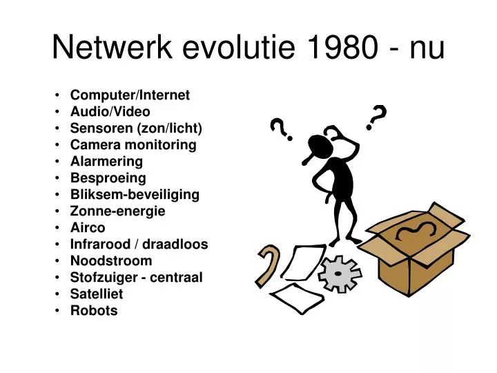 netwerk evolutie 1980 nu