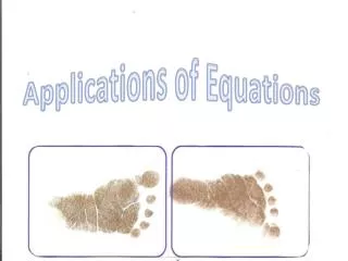 Applications of Equations
