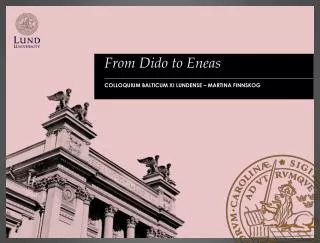 from dido to e neas