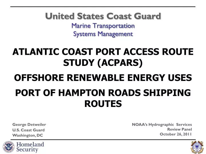 united states coast guard marine transportation systems management