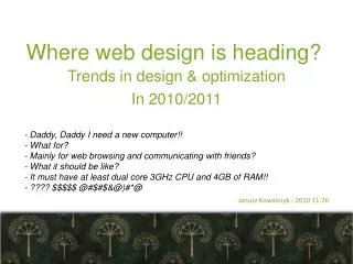 Where web design is heading ?