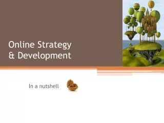 Online Strategy &amp; Development