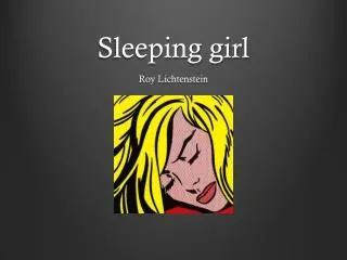 sleeping girl