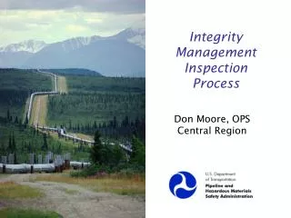 Integrity Management Inspection Process
