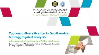 Economic diversification in Saudi Arabia: A disaggregated analysis
