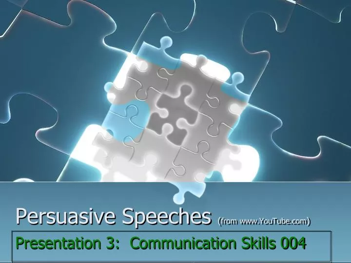 persuasive speeches from www youtube com