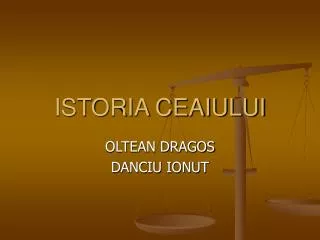 istoria ceaiului