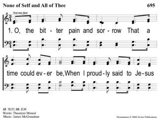 1 1 none of self and all of thee