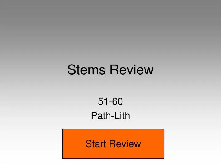stems review