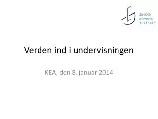 verden ind i undervisningen