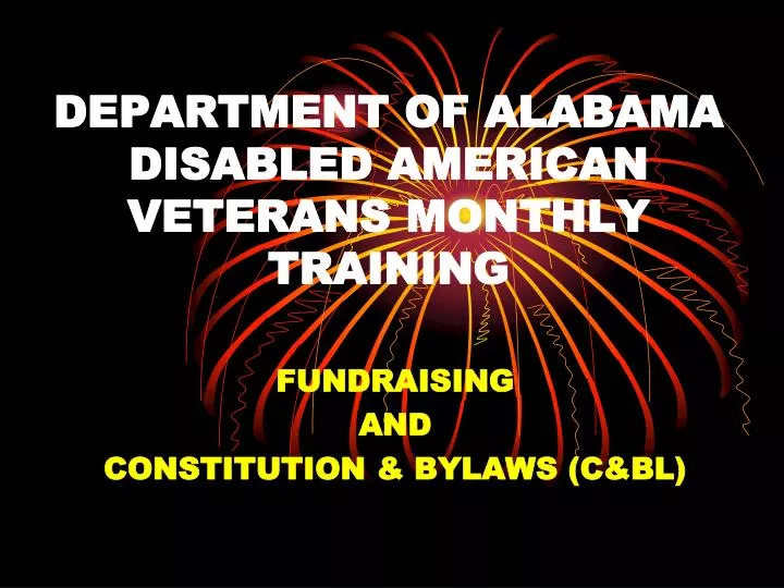 department of alabama disabled american veterans monthly training