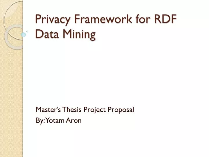 privacy framework for rdf data mining