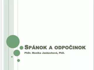 sp nok a odpo inok