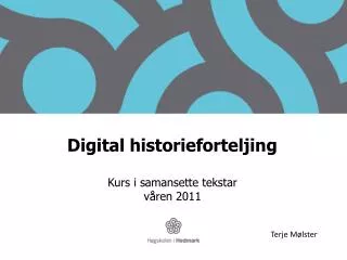digital historieforteljing