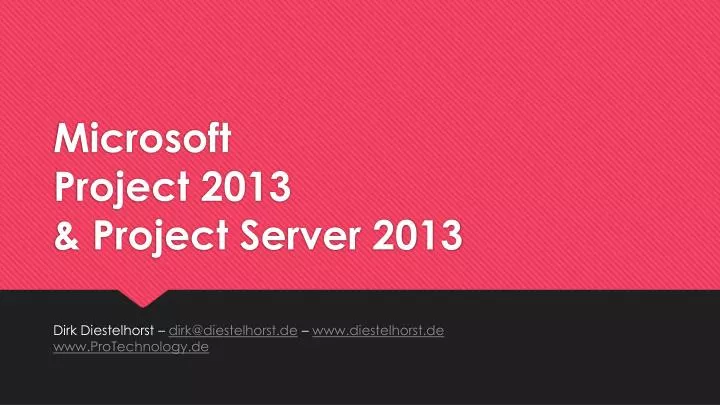 microsoft project 2013 project server 2013