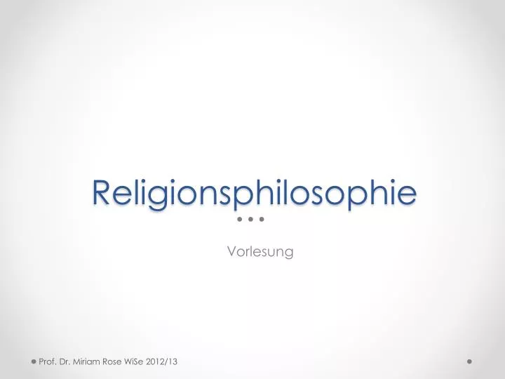 religionsphilosophie