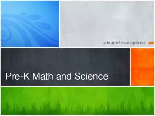 P re-K Math and Science