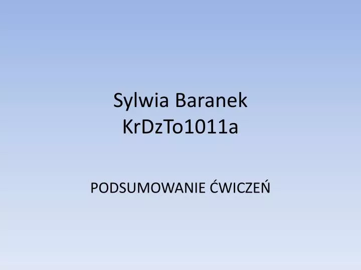 sylwia baranek krdzto1011a